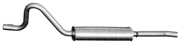 Endschalldämpfer Abgasanlage (27.61.07), Fiat 131 Familiare/Panorama 2.5 Diesel